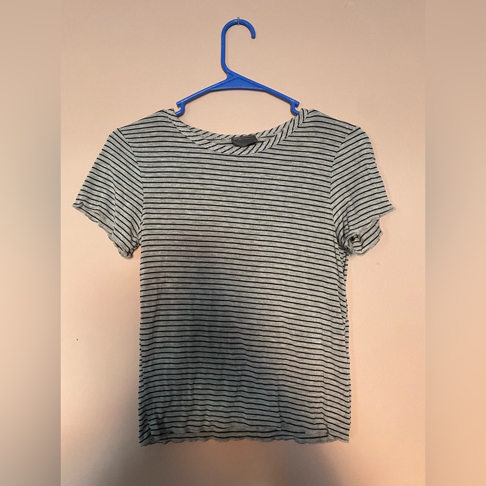 Grey and Black Tee